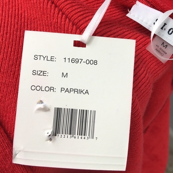 NWT New Sioni Crop Jacket Red Studded Soft Suede Medium - Picture 11 of 13